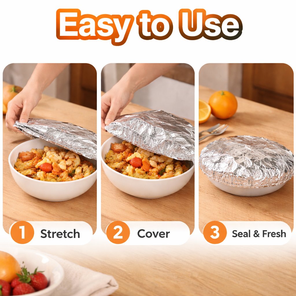 🔥Final Day Sale🔥 50 Hitzeschutzhüllen aus Aluminiumfolie, plastikfrei 🥘