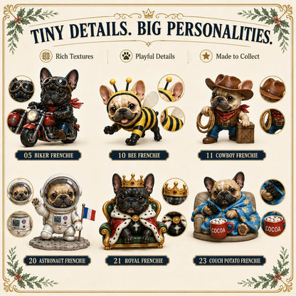 ⌛ Last Day 49% OFF — 🐶 24-Day French Bulldog Christmas Advent Calendar | 24 Unique Collectible Frenchie Characters with Different Outfits, Personalities & Daily Holiday Surprises 🎄 ✨