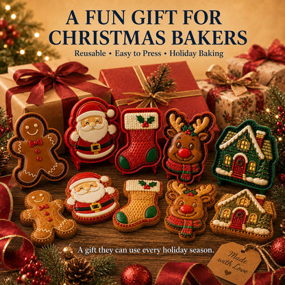 🏅Best Seller 🎄 9-Design Christmas Mini Pie Mold Collection 🥧✨