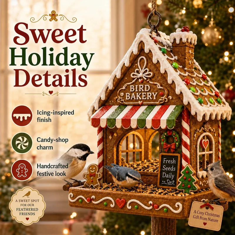 Christmas bird feeder collection product photograph