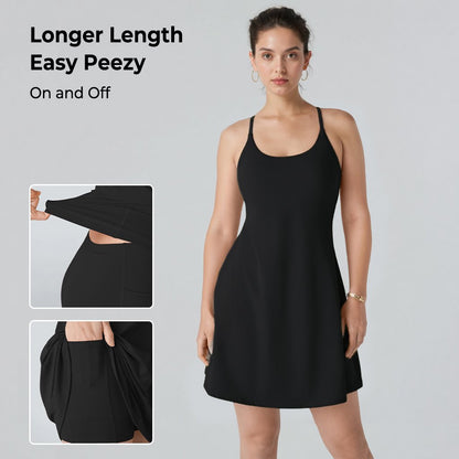 The Ultimate Tummy Control Backless Active Dress