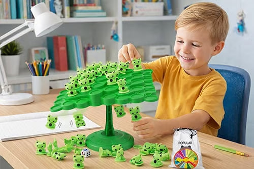 🔥 🔥Letzter Tag 50% RABATT 🎮→🐸Der Frosch-Balance-Baum überlistet Bildschirme: 7 Gründe, warum er besser für das Gehirn von Kindern ist ✨