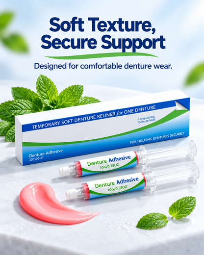 🔥 Denture Adhesive Kit – Strong Hold, Comfortable Fit & Worry-Free Smiles! 😁
