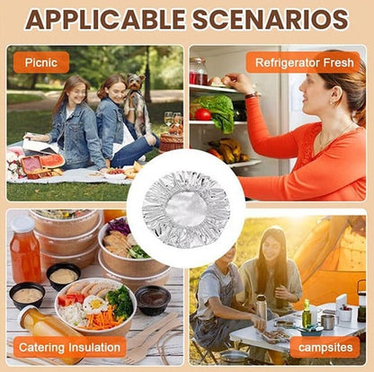 🔥Final Day Sale🔥 50 Hitzeschutzhüllen aus Aluminiumfolie, plastikfrei 🥘
