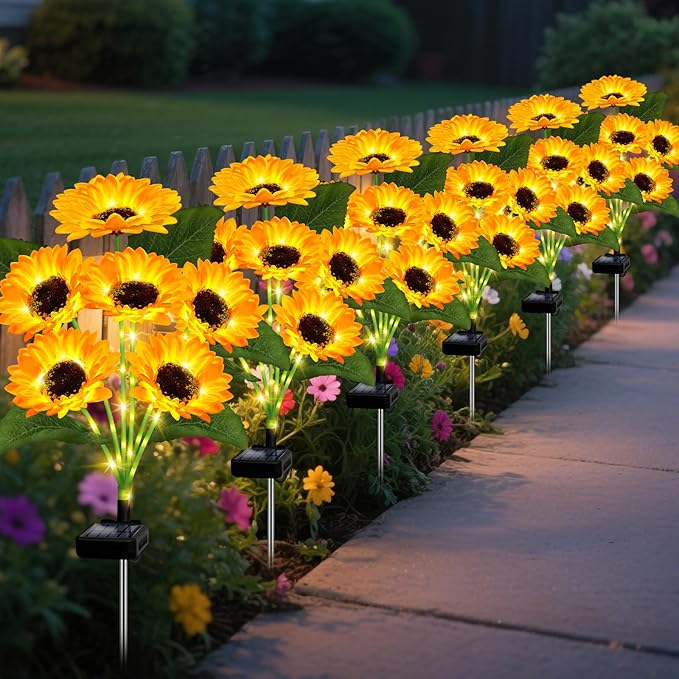 🌻Mother's Day Sale 49% OFF 🔥- 🌞Solar LED Sunflower Garden Lights-29.6inch/74cm