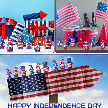 ⏳Zeitlich begrenztes Angebot🎁 (40er Set) Patriotische Zwergenfiguren 4. Juli Geschenk