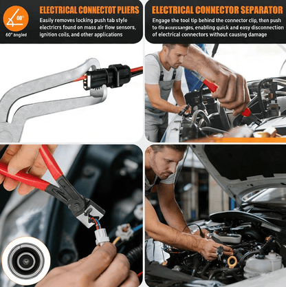 🔧 5-Piece Automotive Electrical Disconnect Pliers Kit – Connector & Clip Removal Tools
