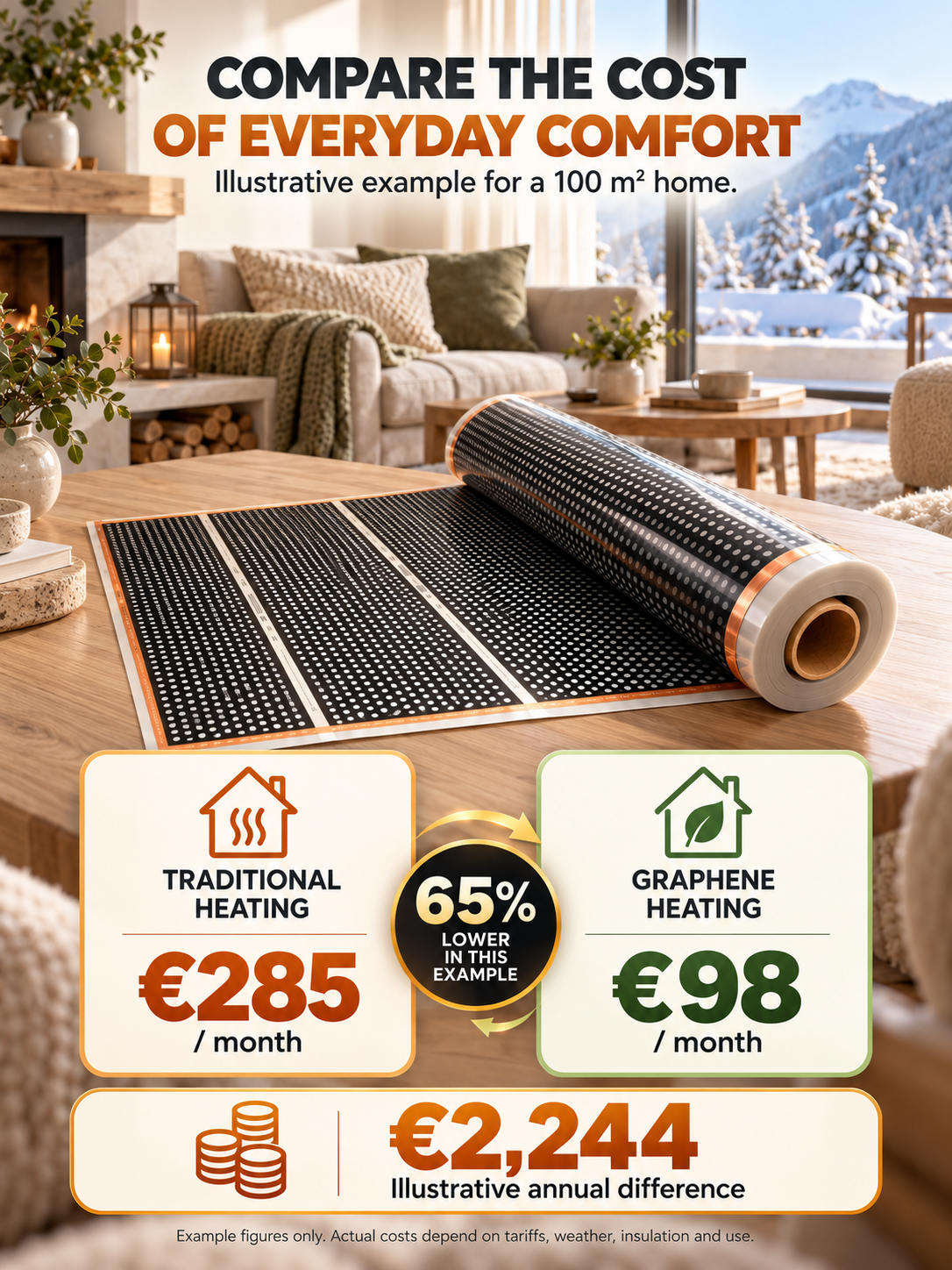 🔥 2026 New Graphene Wall Heater – German-Inspired Heating Technology for Cozy Winter Comfort ❄️🏠