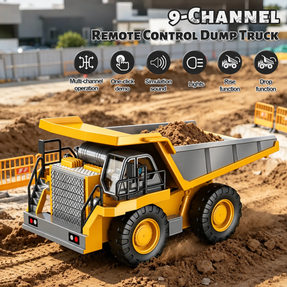 🚜Last Day 50 OFF👷4-Vehicle RC Construction Set🚜 Built For Little Builders