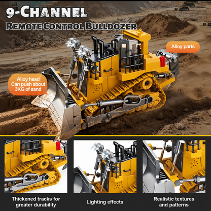 🚜Last Day 50 OFF👷4-Vehicle RC Construction Set🚜 Built For Little Builders