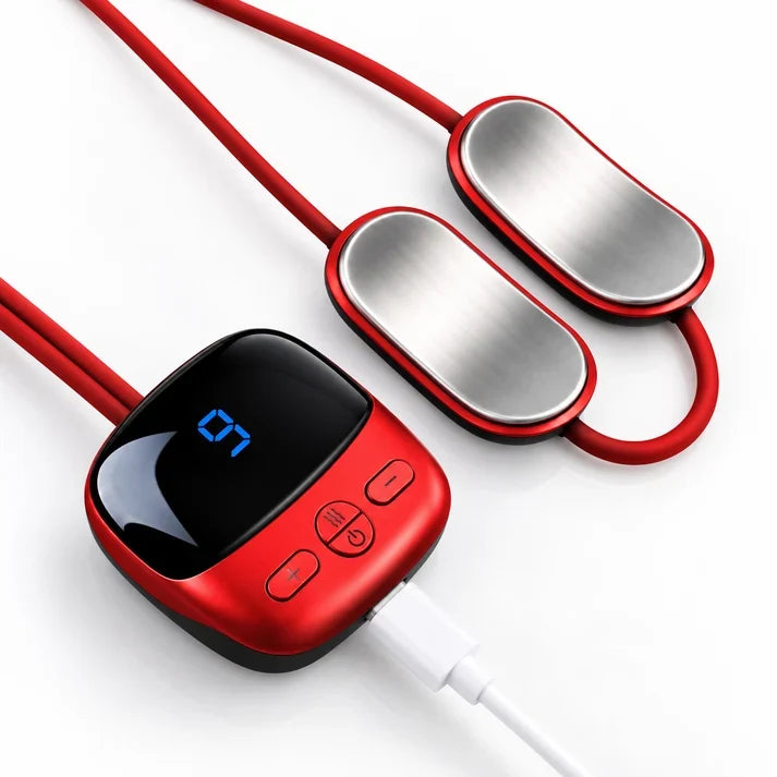 💆‍♀️Mini Wearable Pulse Massager with Heat – 4 Modes & 9 Intensity Levels