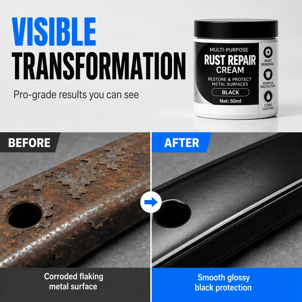 Multi-Purpose Rust Repair Cream – Color-Matched Metal Touch-Up for Cars & Home