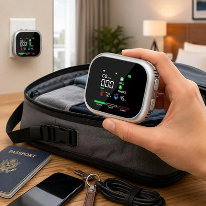Multi-Function Indoor Air Monitor – Digital Display & Backup Battery