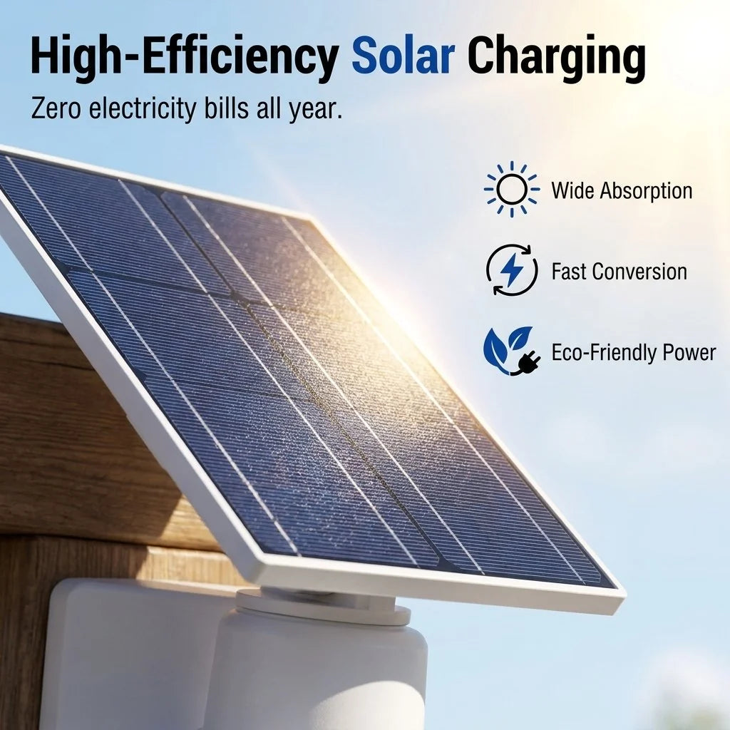 Solar-powered Simulated Surveillance Camera Street Light
