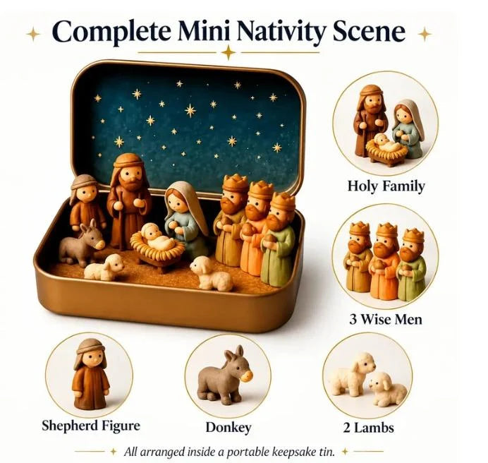 ✝️ Little Bethlehem™ – Pocket Nativity Scene Set✝️