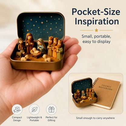✝️ Little Bethlehem™ – Pocket Nativity Scene Set✝️