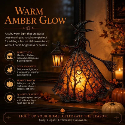 ✨Last Day 49% OFF✨Halloween Witch Lamp Tabletop Decoration✨