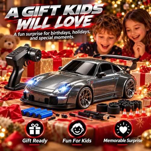 🚗 1:24 RC Drift Racing Car – 2.4GHz Remote Control, 4WD & LED Headlights