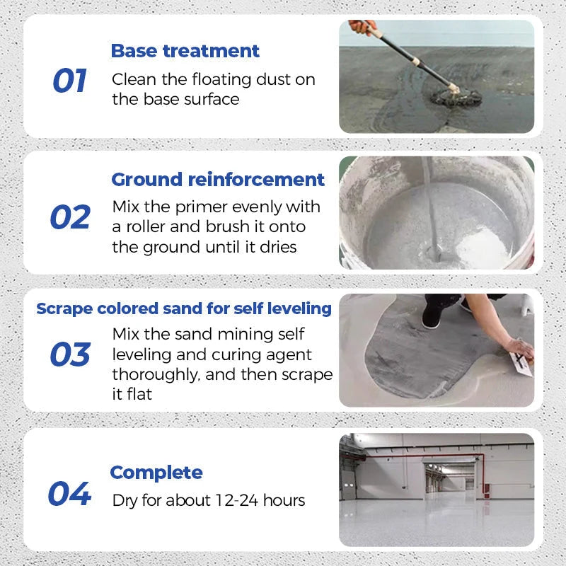 ✨ High-Gloss Self-Leveling Epoxy Floor Coating – Transform Garages, Basements, Courtyard & Workshops