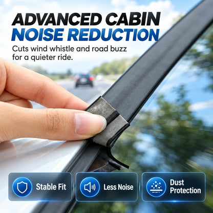 🚗 T-Type Car Rubber Sealing Strip – Wind Noise Reduction & Weather Protection