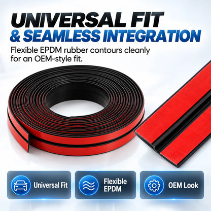 🚗 T-Type Car Rubber Sealing Strip – Wind Noise Reduction & Weather Protection