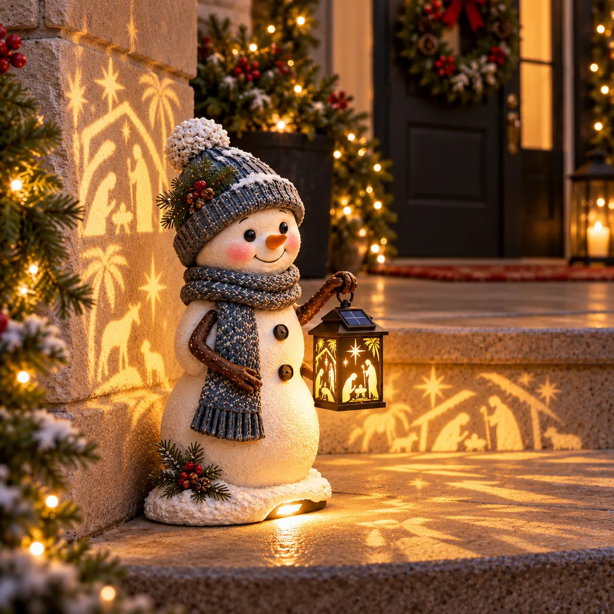 ⛄ Solar Snowman Christmas Step Light – Outdoor LED Holiday Porch & Stair Decor