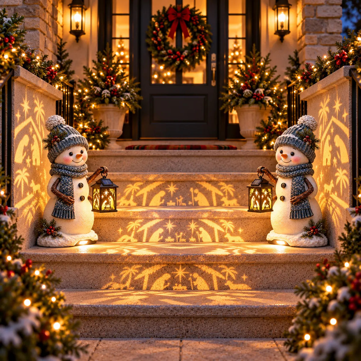 ⛄ Solar Snowman Christmas Step Light – Outdoor LED Holiday Porch & Stair Decor