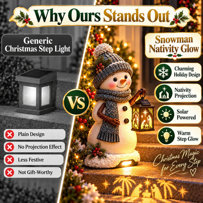 ⛄ Solar Snowman Christmas Step Light – Outdoor LED Holiday Porch & Stair Decor