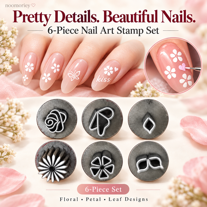 🔥Nail Art Stamp Pen Set – Floral & Butterfly Nail Design Tool