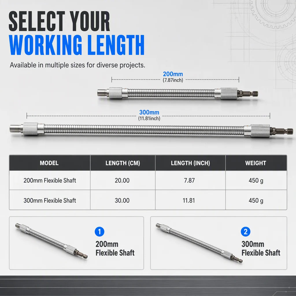 ⏳Limited-Time Offer⏰ Flexible Metal Shaft Extension for Drills and Screwdrivers（副本）