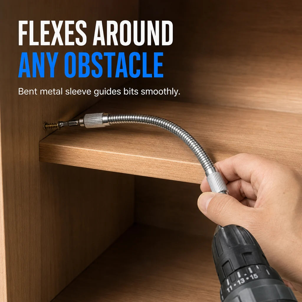 ⏳Limited-Time Offer⏰ Flexible Metal Shaft Extension for Drills and Screwdrivers（副本）