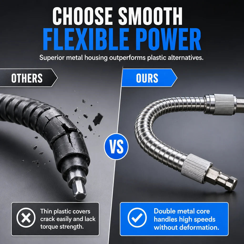 ⏳Limited-Time Offer⏰ Flexible Metal Shaft Extension for Drills and Screwdrivers（副本）