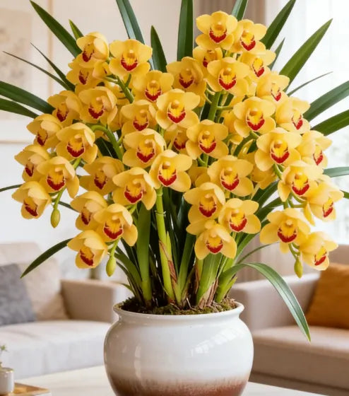 👑 The Queen of Orchids — Long-Lasting Cymbidium Bulbs