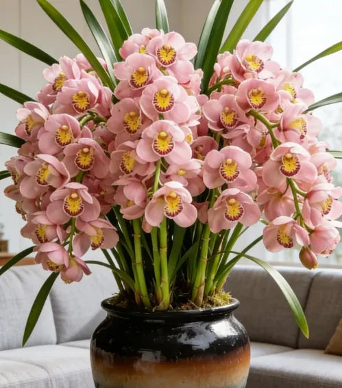 👑 The Queen of Orchids — Long-Lasting Cymbidium Bulbs