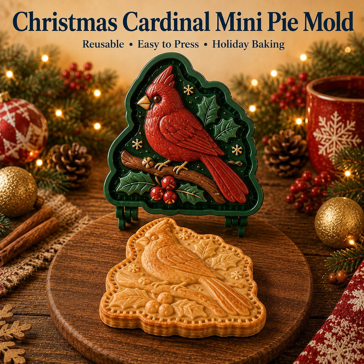 🔥🔥Only $16.99 Last Day Promotion!✨ 🎄16-Design Christmas Mini Pie Mold Collection 🥧