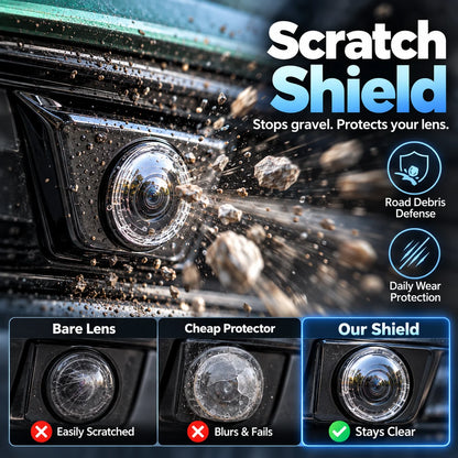 🚘Anti-Rain Car Camera Lens Protector Film – Clear Water-Repellent Cover
