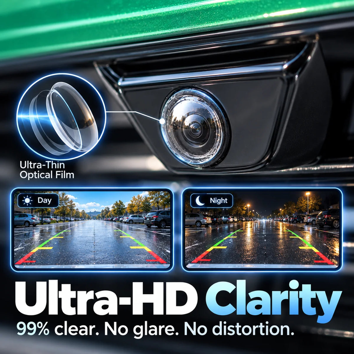 🚘Anti-Rain Car Camera Lens Protector Film – Clear Water-Repellent Cover