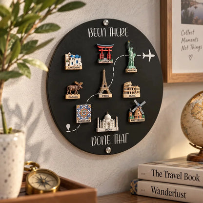 🌎✨Travel Magnet Display Board – Turn Souvenirs into Wall Art