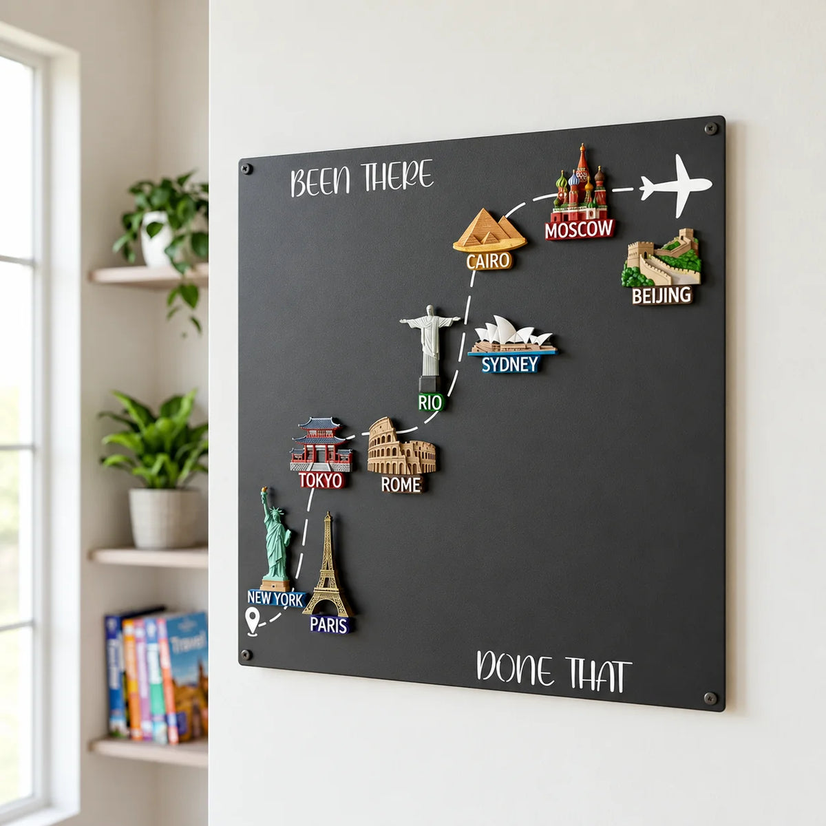 🌎✨Travel Magnet Display Board – Turn Souvenirs into Wall Art