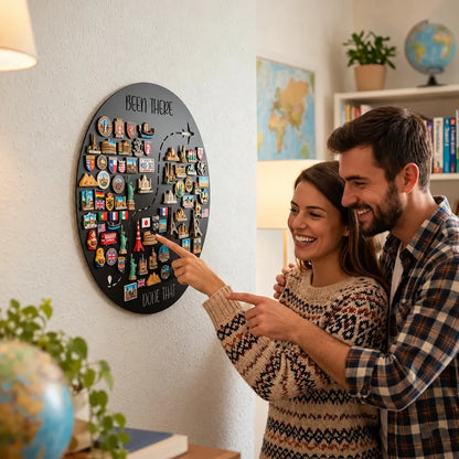 🌎✨Travel Magnet Display Board – Turn Souvenirs into Wall Art