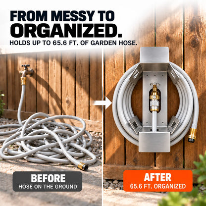 Mroace Heavy Duty Stainless Steel Wall Mounted Hose Holder