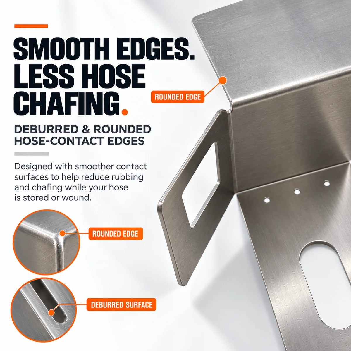 Mroace Heavy Duty Stainless Steel Wall Mounted Hose Holder
