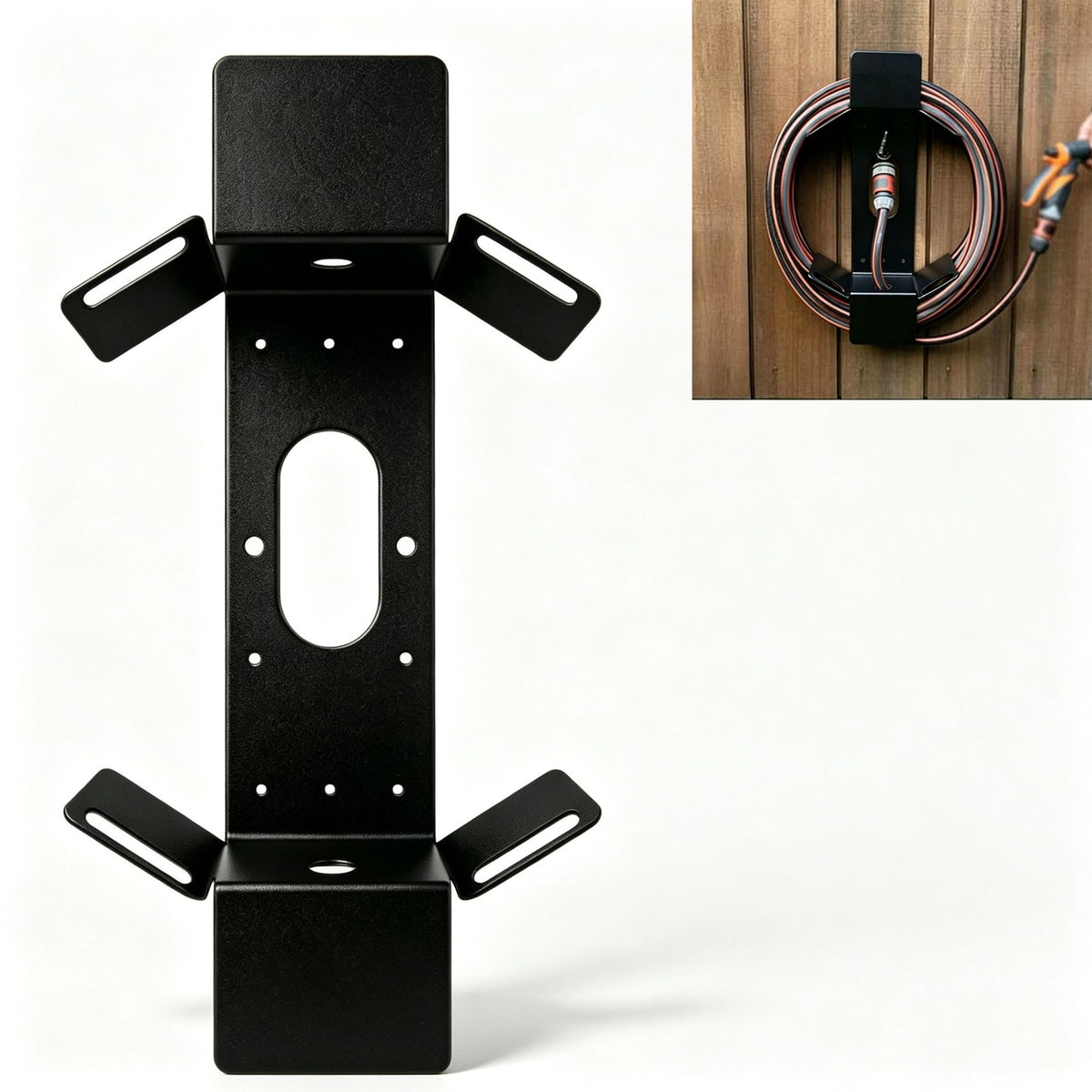 Mroace Heavy Duty Stainless Steel Wall Mounted Hose Holder