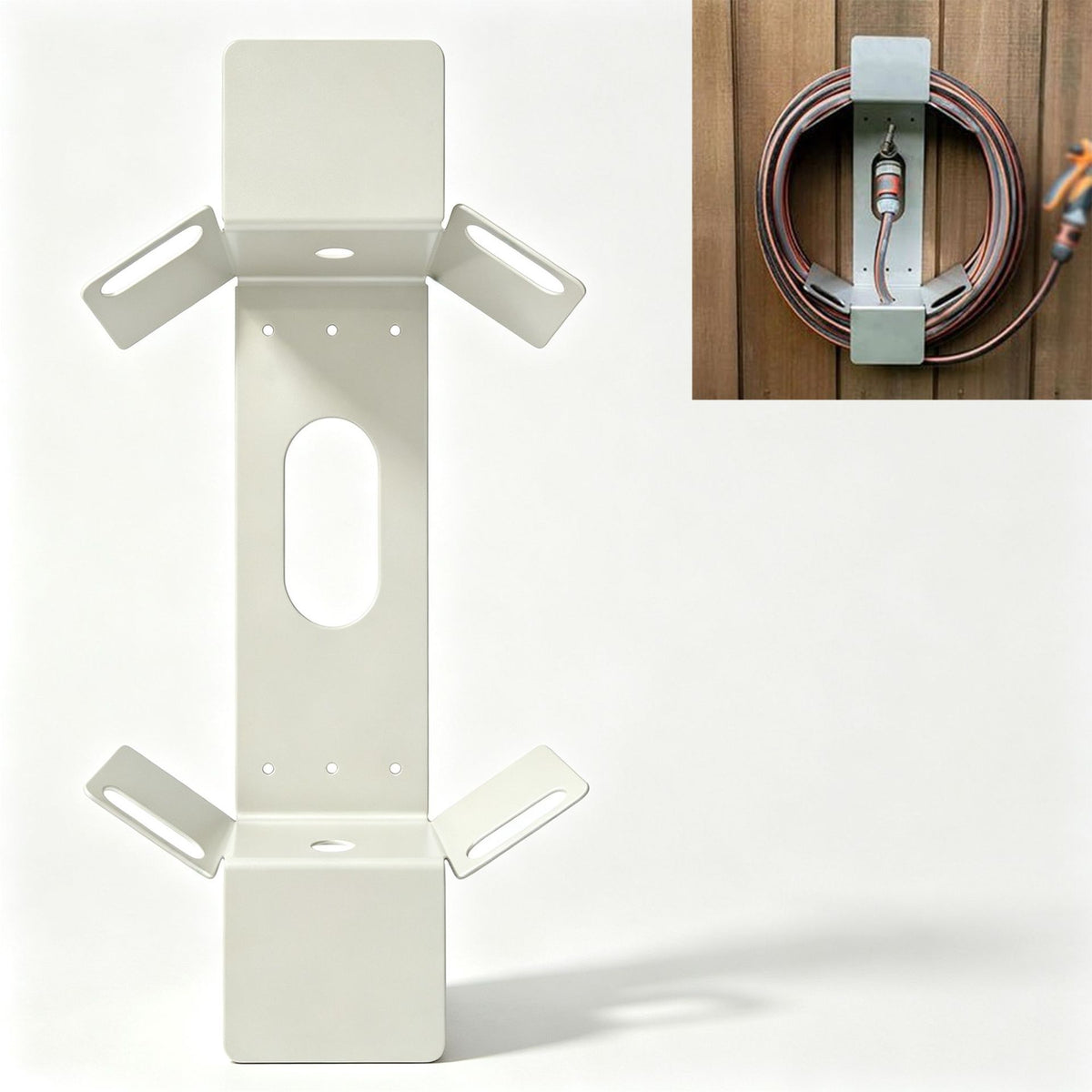 Mroace Heavy Duty Stainless Steel Wall Mounted Hose Holder