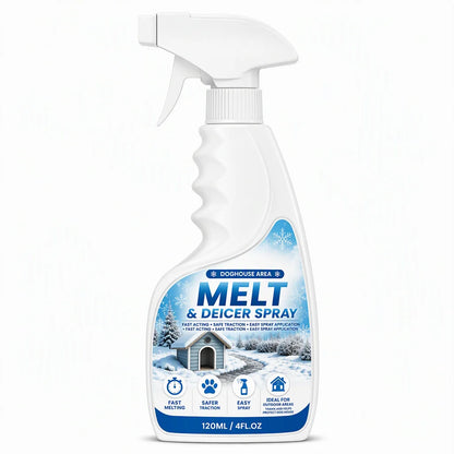Outdoor Ice Melt Spray – Easily Clear Frost & Ice from Steps, Walkways & Patios