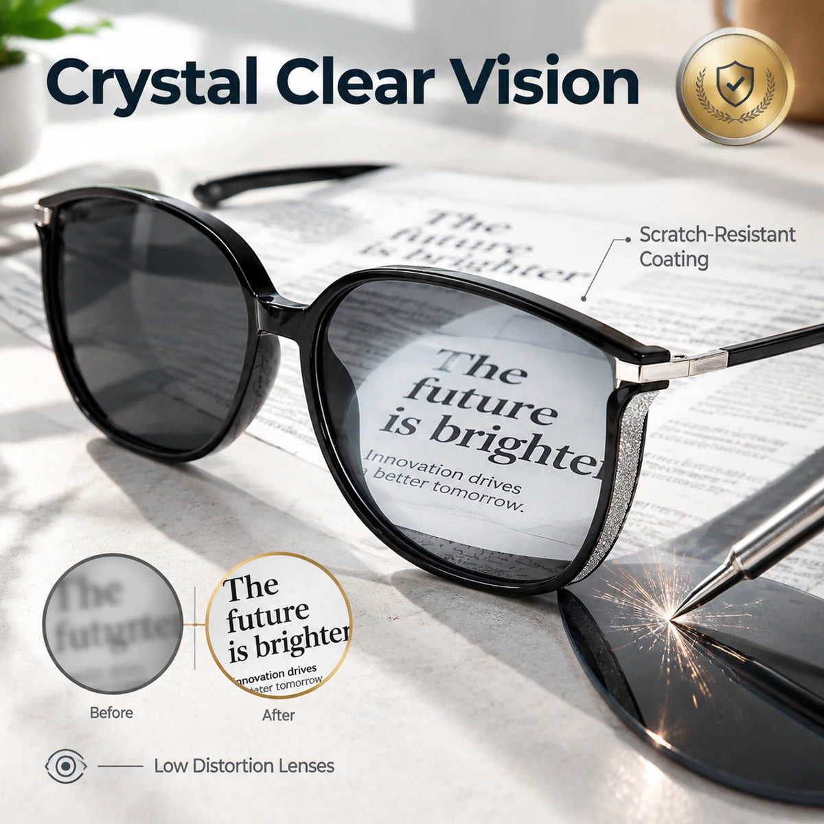 👓Auto‑Transition Photochromic Reading Glasses