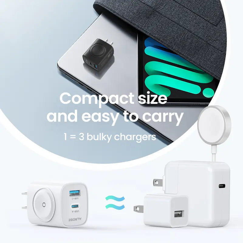 🏅2026 Best Selling Chargers⚡ 20W 3-in-1 GaN Fast Charger & Wireless Apple Watch Power Adapter 🔋
