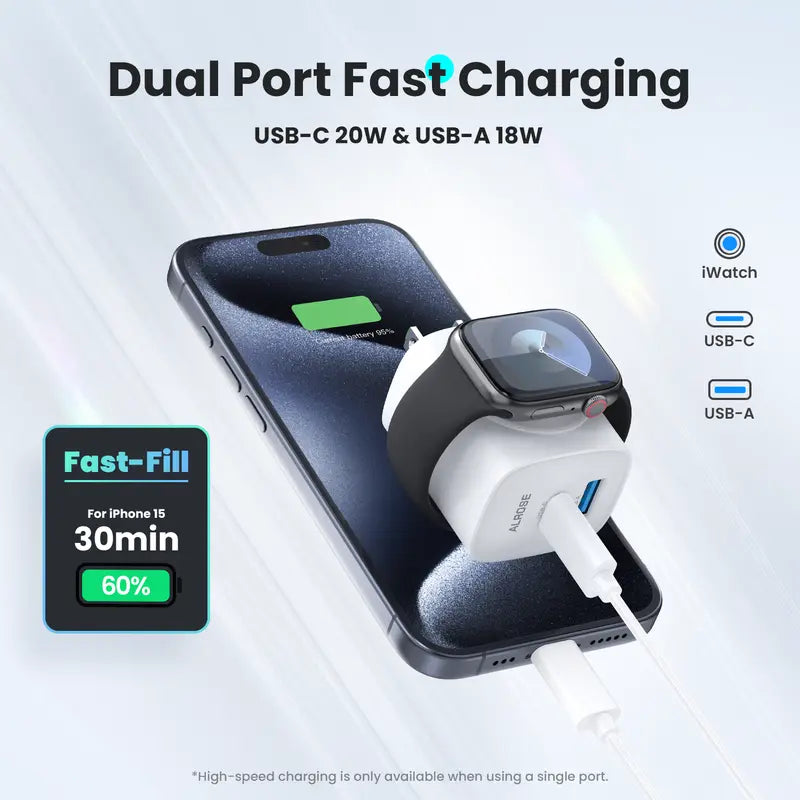 🏅2026 Best Selling Chargers⚡ 20W 3-in-1 GaN Fast Charger & Wireless Apple Watch Power Adapter 🔋