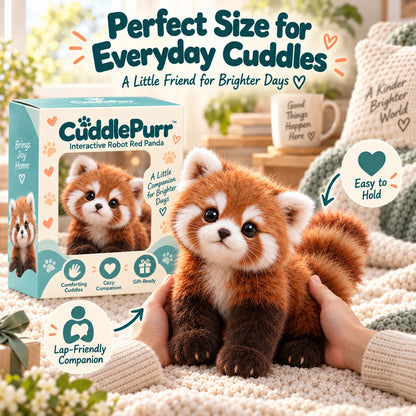 🐾 Cuddly Red Panda Plush Companion – Soft & Fluffy, A Heartwarming Gift 🎁
