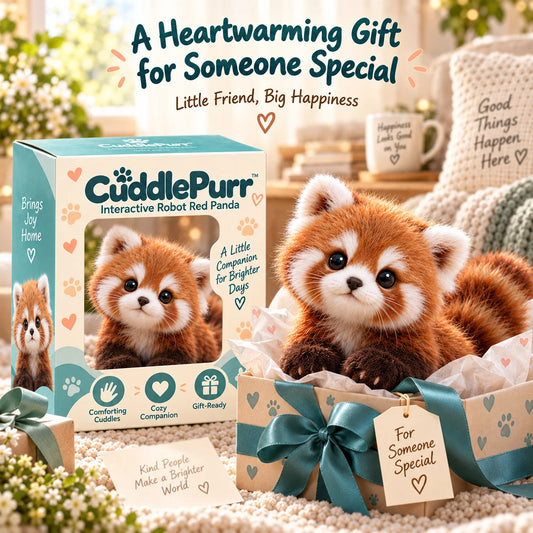 🐾 Cuddly Red Panda Plush Companion – Soft & Fluffy, A Heartwarming Gift 🎁